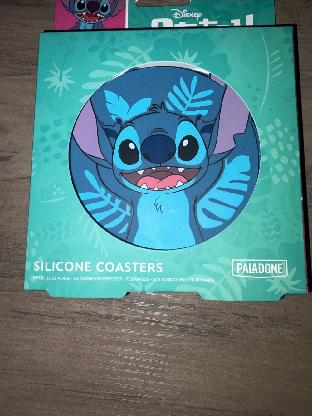 🆕💜 Disney Lilo & Stitch Silicone Coaster Set of 4 | 9cm  | New Damaged Box
